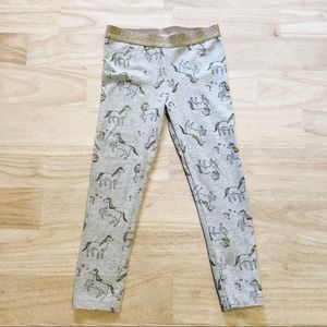 Glitter and unicorn stretch pants / leggings